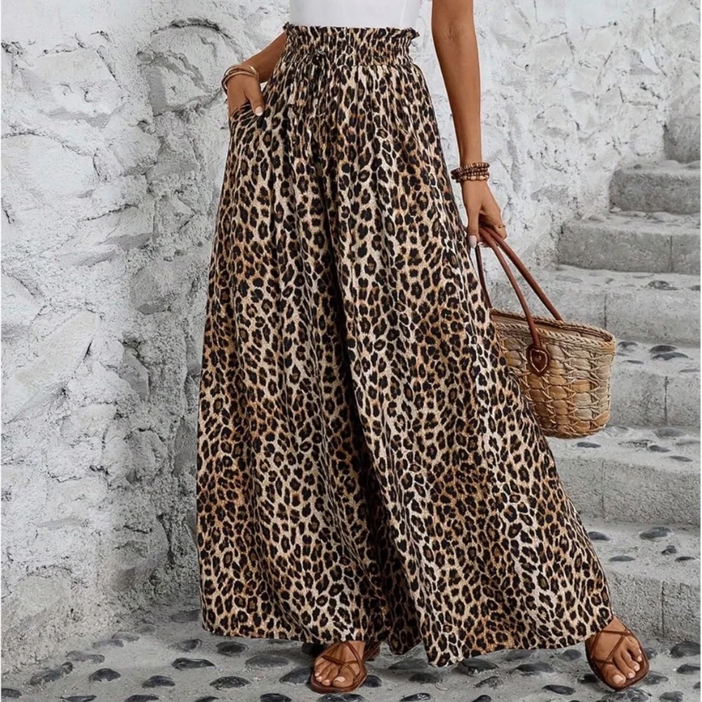 Wide Leg Palazzo Pants - Picture 1 of 3